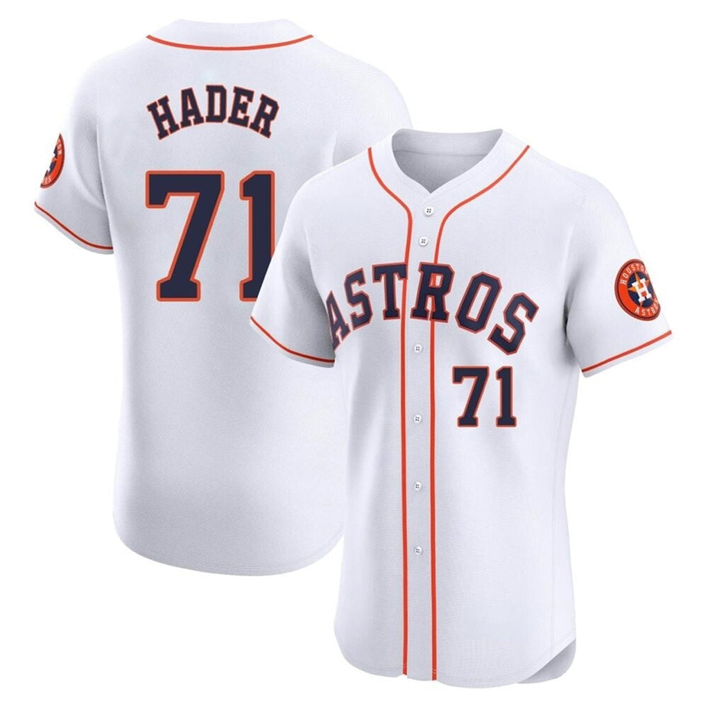 Lashops H.Astros #71 Josh Hader Player White Limited Elite Home Stitched Jerseys