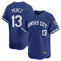 Lashops KC.Royals #13 Salvador Perez Player Royal Limited Home Stitched Jerseys