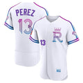 Lashops KC.Royals #13 Salvador Perez Player White 2026 City Connect Limited Elite Home Stitched Jerseys