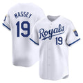 Lashops KC.Royals #19 Michael Massey Player White Alt Limited Home Stitched Jerseys