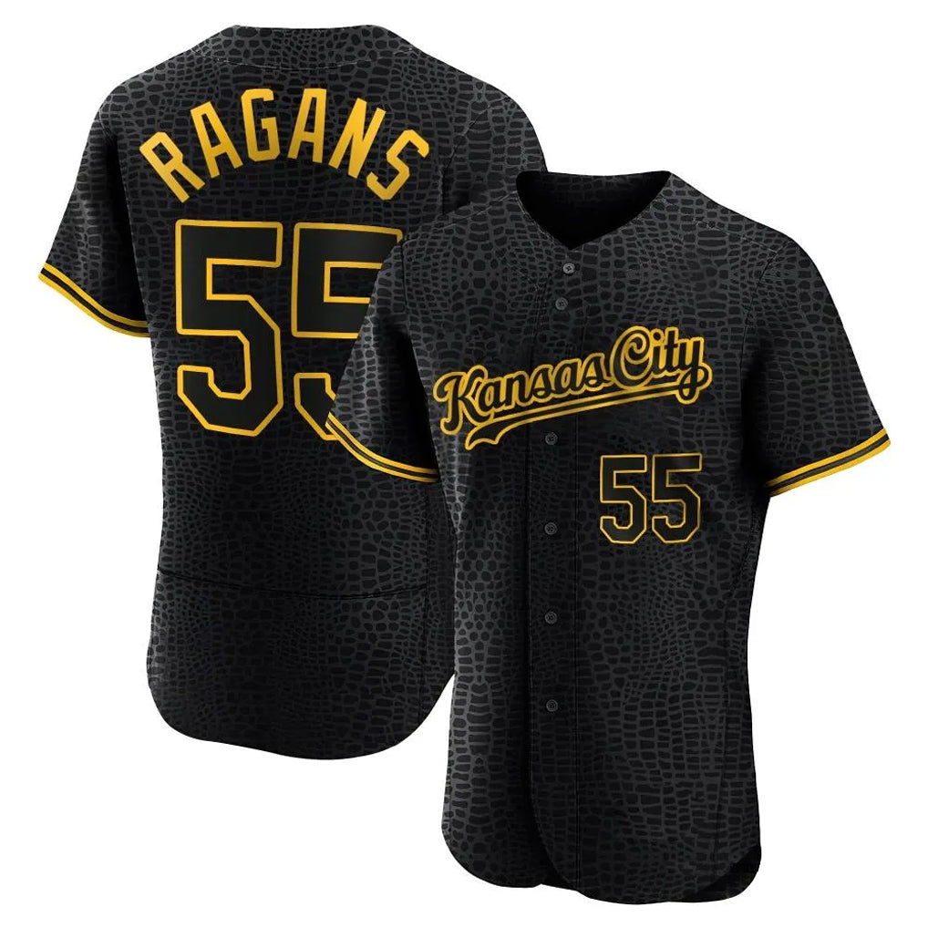 Lashops KC.Royals #55 Cole Ragans Player Black Snake Skin City Limited Elite Stitched Jerseys