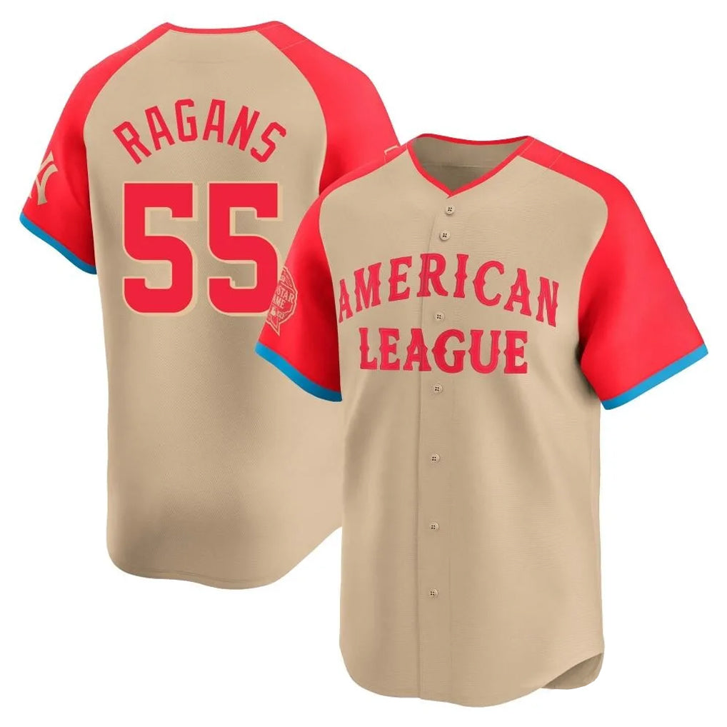 Lashops KC.Royals #55 Cole Ragans Player Cream American League All-Star Game Limited Home Stitched Jerseys