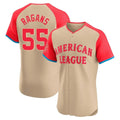 Lashops KC.Royals #55 Cole Ragans Player Cream American League All-Star Limited Elite Home Stitched Jerseys