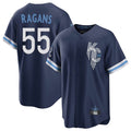 Lashops KC.Royals #55 Cole Ragans Player Navy City Connect Home Game Stitched Jerseys