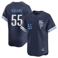 Lashops KC.Royals #55 Cole Ragans Player Navy City Connect Limited Home Stitched Jerseys