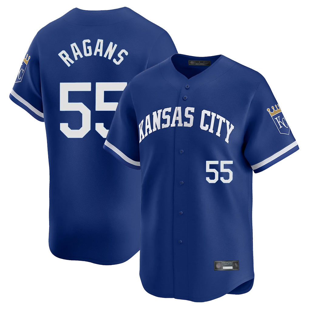 Lashops KC.Royals #55 Cole Ragans Player Royal City Connect Limited Home Game Stitched Jerseys