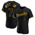 Lashops KC.Royals #7 Bobby Witt Jr. Player Black Snake Skin City Limited Elite Stitched Jerseys