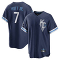 Lashops KC.Royals #7 Bobby Witt Jr. Player Navy City Connect Home Game Stitched Jerseys