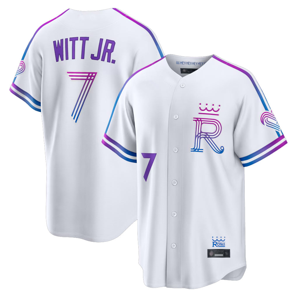 Lashops KC.Royals #7 Bobby Witt Jr. Player White 2026 City Connect Limited Home Stitched Jerseys