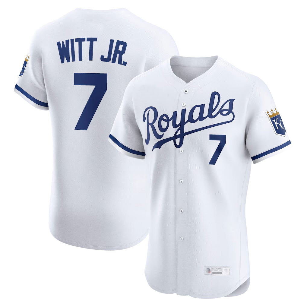 Lashops KC.Royals #7 Bobby Witt Jr. Player White Alt Limited Elite Home Stitched Jerseys