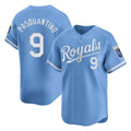 Lashops KC.Royals #9 Vinnie Pasquantino Player Light Blue Alt Limited Home Stitched Jerseys