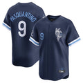 Lashops KC.Royals #9 Vinnie Pasquantino Player Navy City Connect Limited Home Stitched Jerseys
