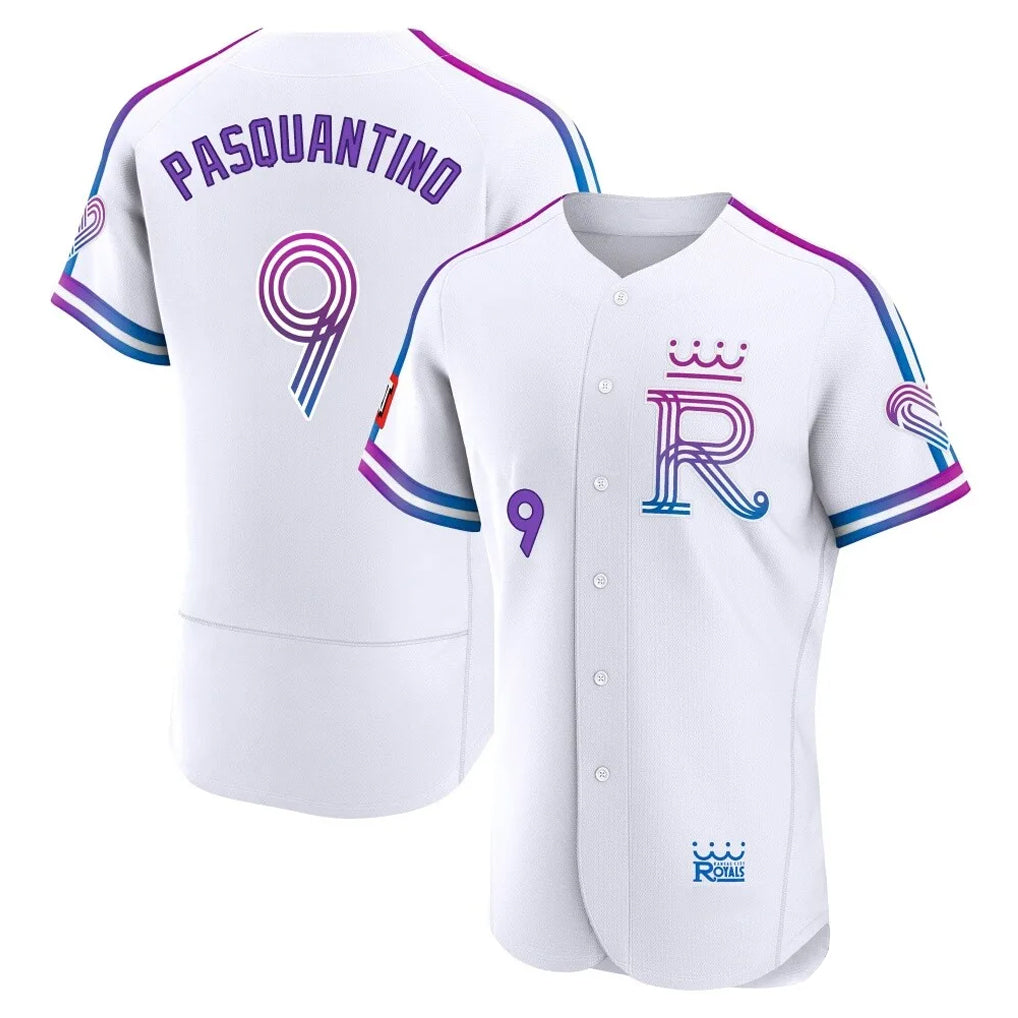 Lashops KC.Royals #9 Vinnie Pasquantino Player White 2026 City Connect Limited Elite Home Stitched Jerseys
