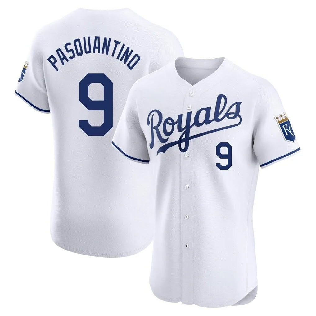 Lashops KC.Royals #9 Vinnie Pasquantino Player White Alt Limited Elite Home Stitched Jerseys