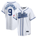 Lashops KC.Royals #9 Vinnie Pasquantino Player White Italy 2026 WBC Classic Home Stitched Jerseys