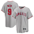 Lashops LA.Angels #9 Zach Neto Player Gray Home Game Stitched Jerseys