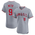 Lashops LA.Angels #9 Zach Neto Player Gray Home Limited Elite Stitched Jerseys