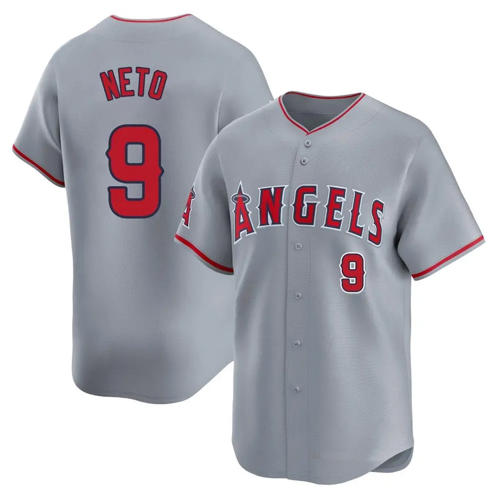 Lashops LA.Angels #9 Zach Neto Player Gray Home Limited Stitched Jerseys