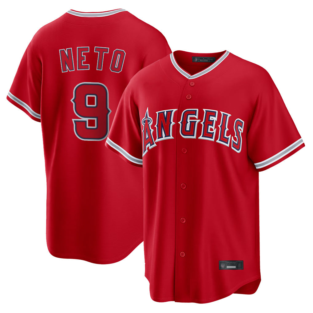 Lashops LA.Angels #9 Zach Neto Player Red Home Game Stitched Jerseys