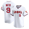 Lashops LA.Angels #9 Zach Neto Player White T-shirt Home Limited Stitched Jerseys