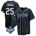 Lashops LA.Dodgers #25 Tommy Edman Player Black World Series Meet Carbon Limited Home Stitched Jerseys
