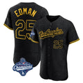 Lashops LA.Dodgers #25 Tommy Edman Player Black World Series Meet Snake Skin City Limited Elite Home All Stitched Jerseys