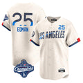Lashops LA.Dodgers #25 Tommy Edman Player Cream World Series Meet City Connect Limited Home Stitched Jerseys