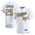 Lashops LA.Dodgers #25 Tommy Edman Player Gold Collection Limited Home Stitched Jerseys