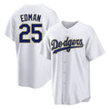 Lashops LA.Dodgers #25 Tommy Edman Player Gold White 2026 Collection Stadium Game Stitched Jerseys