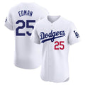 Lashops LA.Dodgers #25 Tommy Edman Player Gold White Limited Elite Home Stitched Jerseys