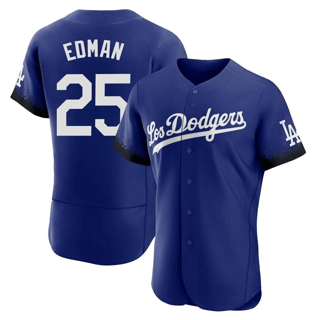 Lashops LA.Dodgers #25 Tommy Edman Player Royal City Connect Elite Home Stitched Jerseys