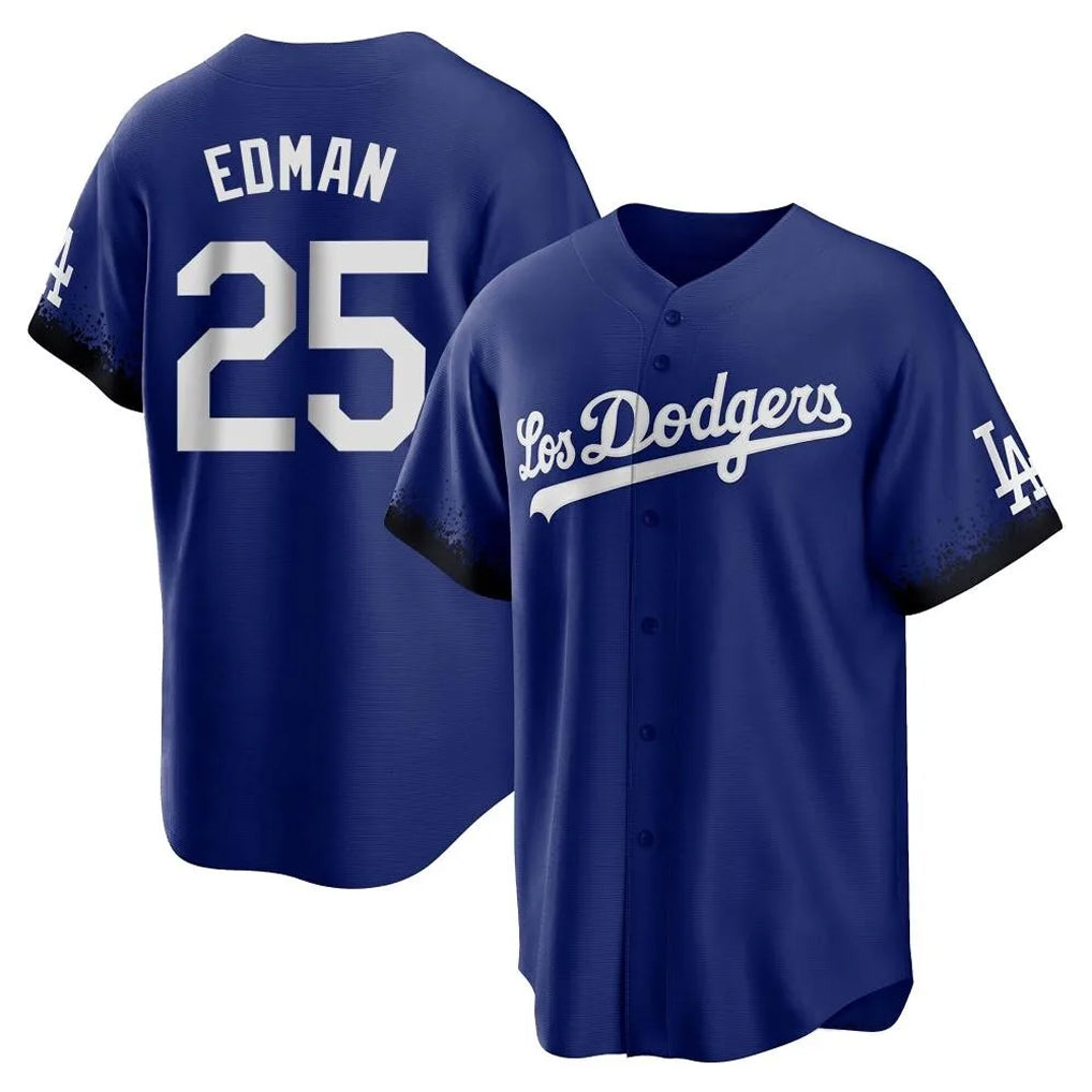 Lashops LA.Dodgers #25 Tommy Edman Player Royal City Connect Home Game Stitched Jerseys