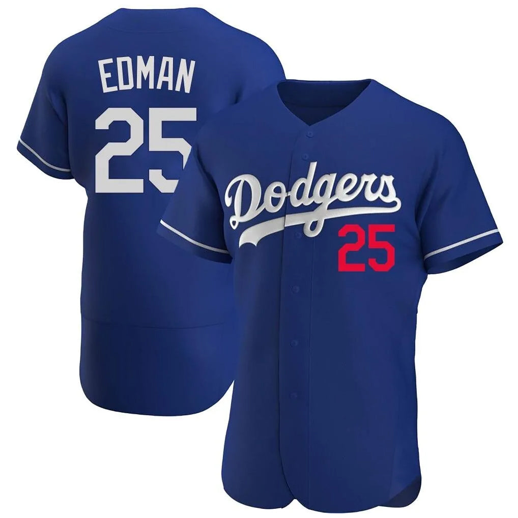 Lashops LA.Dodgers #25 Tommy Edman Player Royal Limited Elite Home Stitched Jerseys
