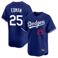 Lashops LA.Dodgers #25 Tommy Edman Player Royal Limited Home Stitched Jerseys