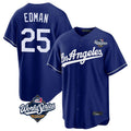 Lashops LA.Dodgers #25 Tommy Edman Player Royal World Series Game Stitched Jerseys
