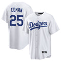 Lashops LA.Dodgers #25 Tommy Edman Player White Game Home Stitched Jerseys