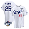 Lashops LA.Dodgers #25 Tommy Edman Player White World Series Home Game Stitched Jerseys