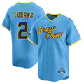 Lashops M.Brewers #2 Brice Turang Player Light Blue City Connect Home Limited Stitched Jerseys