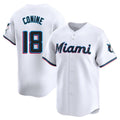 Lashops M.Marlins #18 Griffin Conine Player White Home Limited Stitched Jerseys
