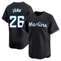 Lashops M.Marlins #26 Janson Junk Player Black Home Limited Stitched Jerseys