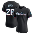 Lashops M.Marlins #26 Janson Junk Player Black Vapor Home Limited Elite Stitched Jerseys