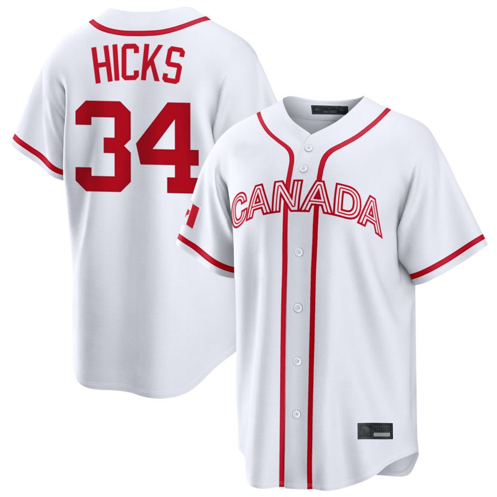 Lashops M.Marlins #34 Liam Hicks Player White 2026 World Classic Home Pick-A-Player Stitched Jerseys