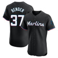 Lashops M.Marlins #37 Anthony Bender Player Black Vapor Home Limited Elite Stitched Jerseys