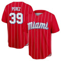 Lashops M.Marlins #39 Eury Perez Player Red City Connect Home Game Stitched Jerseys