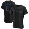 Lashops M.Marlins #9 Xavier Edwards Player Black Home Limited Elite Stitched Jerseys