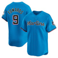 Lashops M.Marlins #9 Xavier Edwards Player Blue Home Limited Stitched Jerseys