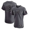 Lashops NY.Mets #12 Francisco Lindor Player Gray City Connect Limited Elite Home Stitched Jerseys