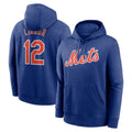 Lashops NY.Mets #12 Francisco Lindor Player Royal Club Pullover Hoodie Game Stitched Jerseys