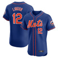 Lashops NY.Mets #12 Francisco Lindor Player Royal Limited Elite Home Stitched Jerseys