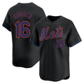 Lashops NY.Mets #16 Dwight Gooden Player Black Alternate Home Limited Stitched Jerseys